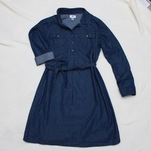 Old Navy Chambray Maternity Dress sz M EUC